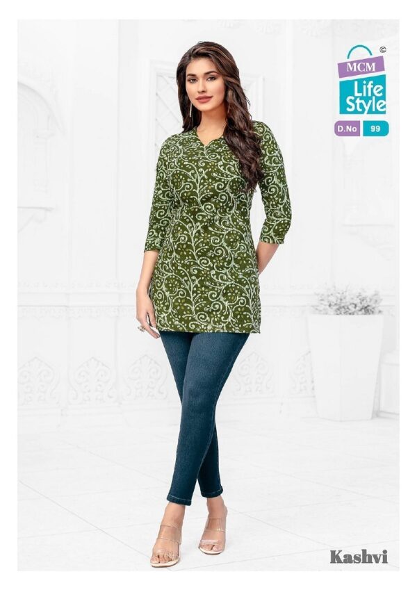 thumbs MCM KASHVI VOL 7 COTTON PRINT SHORT KURTI WHOLESALER IN SURAT 9.jpg