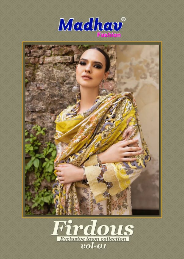 MADHAV FASHION FIRDOUS VOL 1 PURE LAWN SUITS 2.jpg