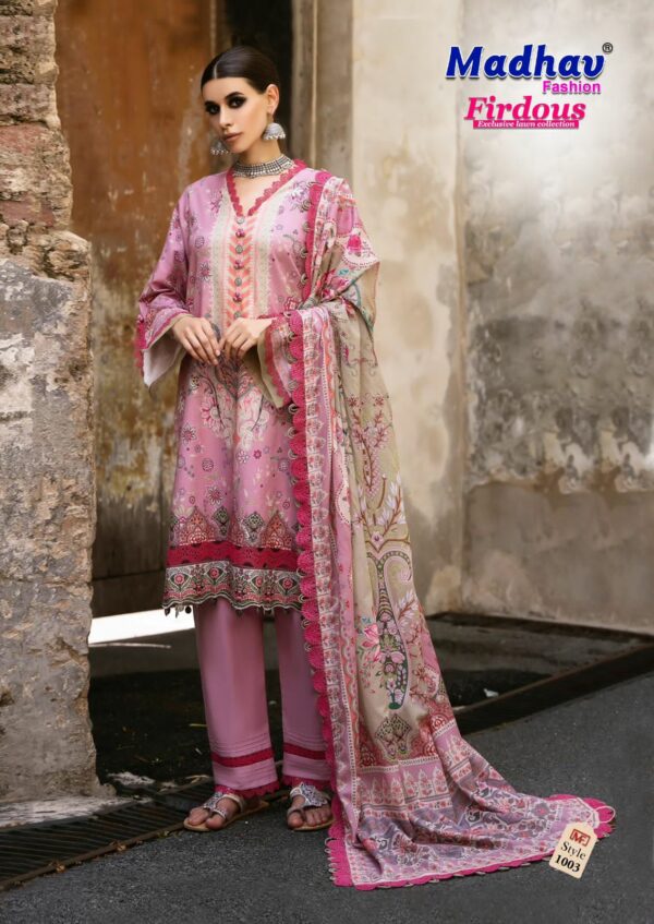 MADHAV FASHION FIRDOUS VOL 1 PURE LAWN SUITS 4.jpg