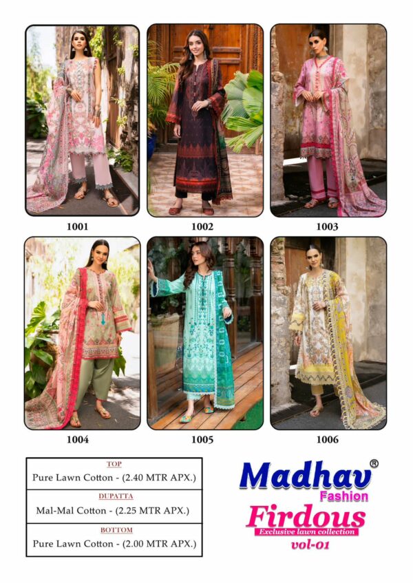 MADHAV FASHION FIRDOUS VOL 1 PURE LAWN SUITS 8.jpg