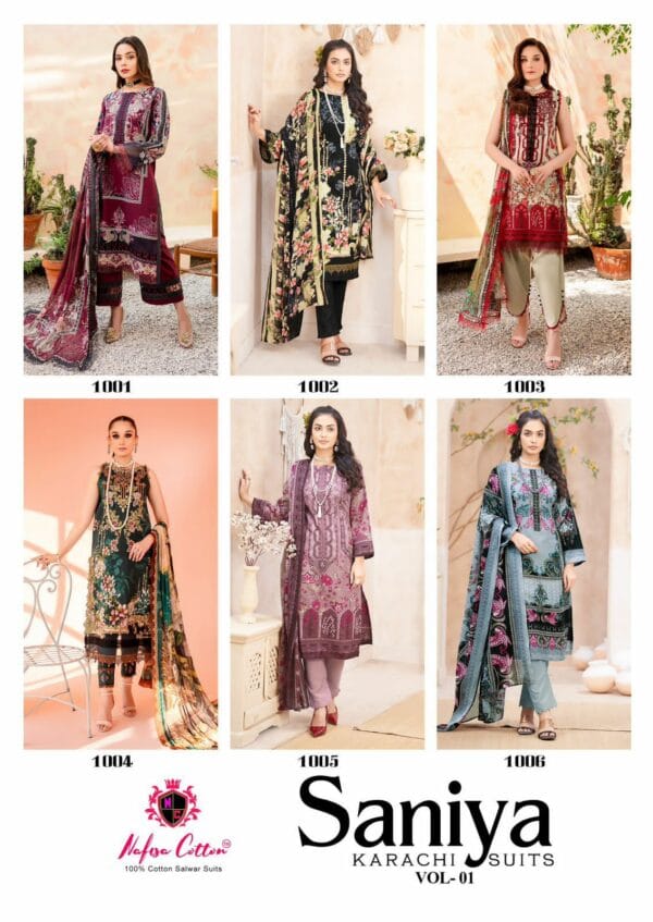 NAFISA COTTON SANIYA VOL 1 LAWN KARACHI SUITS 7.jpg