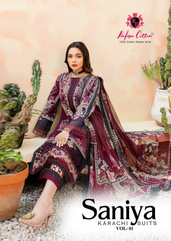 NAFISA COTTON SANIYA VOL 1 LAWN KARACHI SUITS 8.jpg