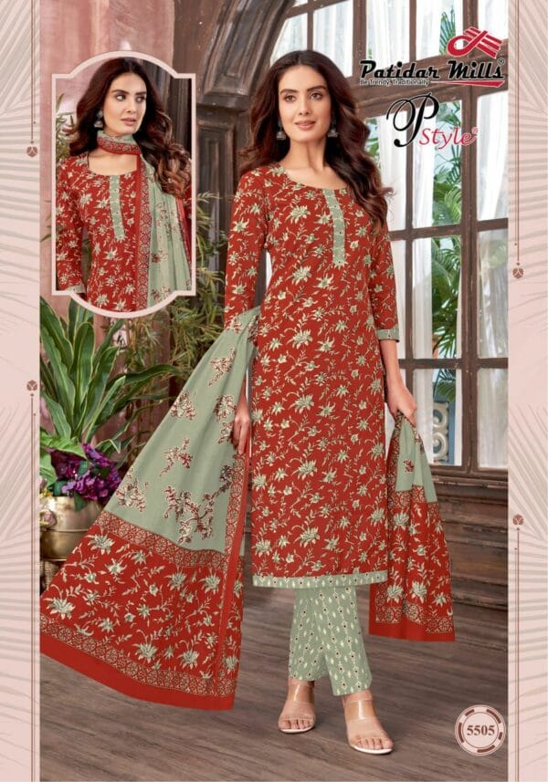 PATIDAR MILLS P STYLE VOL 55 COTTON DRESS MATERIALS 14.jpg