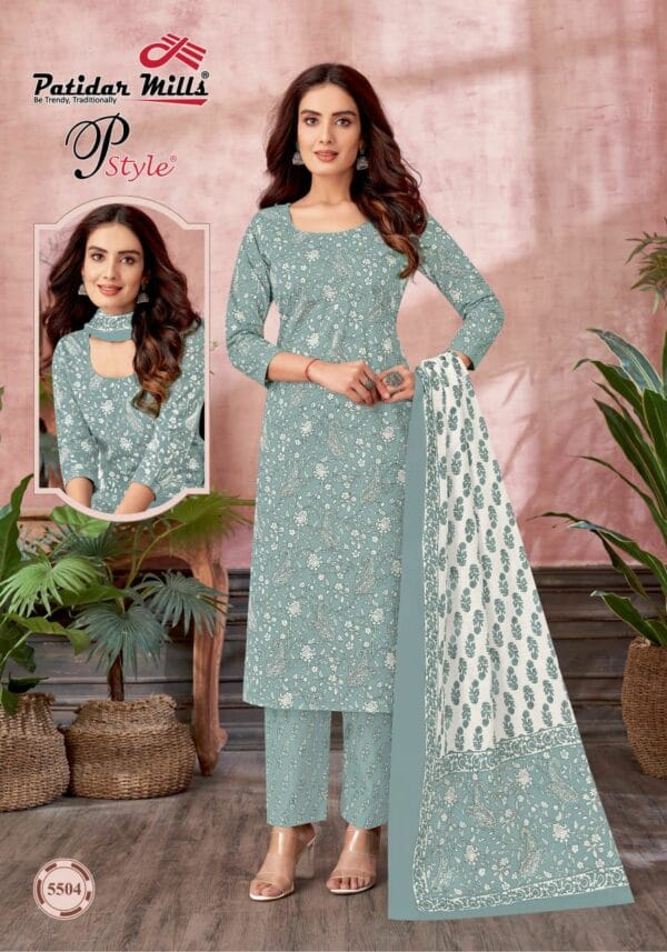 PATIDAR MILLS P STYLE VOL 55 COTTON DRESS MATERIALS 15.jpg