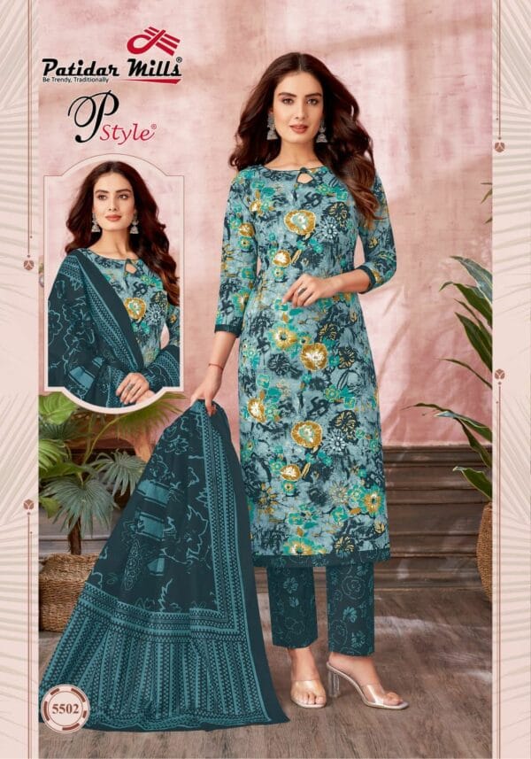 PATIDAR MILLS P STYLE VOL 55 COTTON DRESS MATERIALS 17.jpg