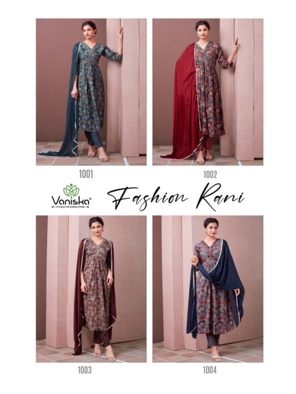 VANISKA FASHION RANI CHANDERI GOWN STYLE KURTI 6.jpg