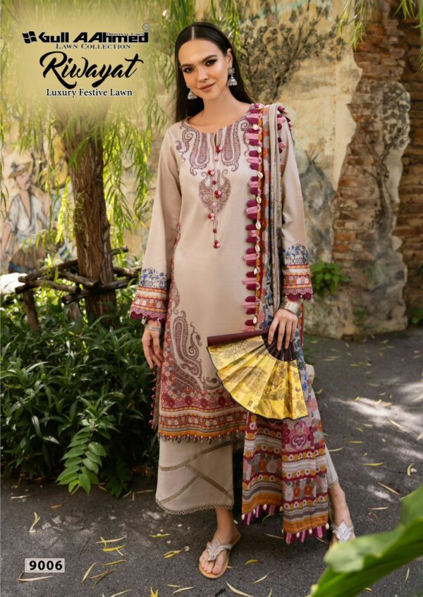 GULL AAHMED RIWAYAT VOL 9 COTTON KARACHI SUITS 5.jpg