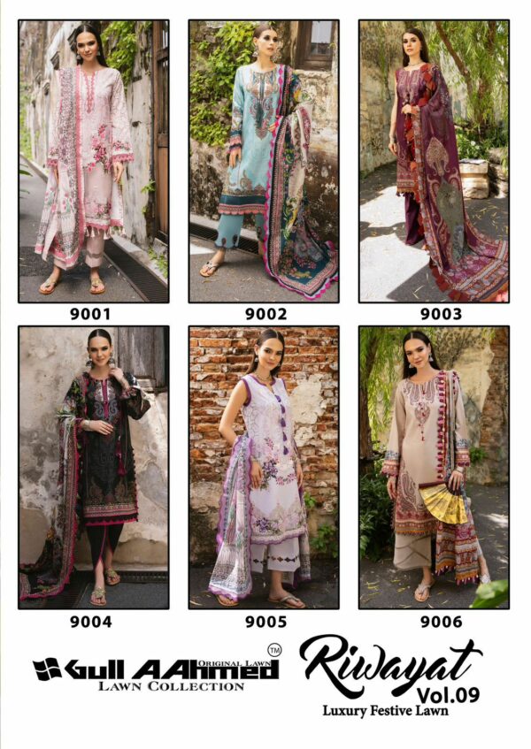 GULL AAHMED RIWAYAT VOL 9 COTTON KARACHI SUITS 6.jpg