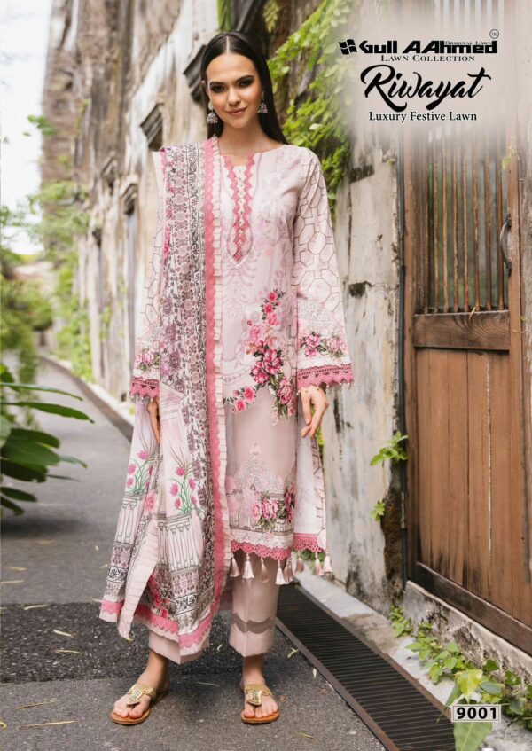 GULL AAHMED RIWAYAT VOL 9 COTTON KARACHI SUITS 8.jpg