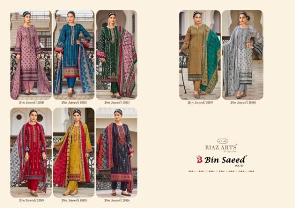 RIAZ ARTS BIN SAEED VOL 3 PURE COTTON SUITS 12.jpg