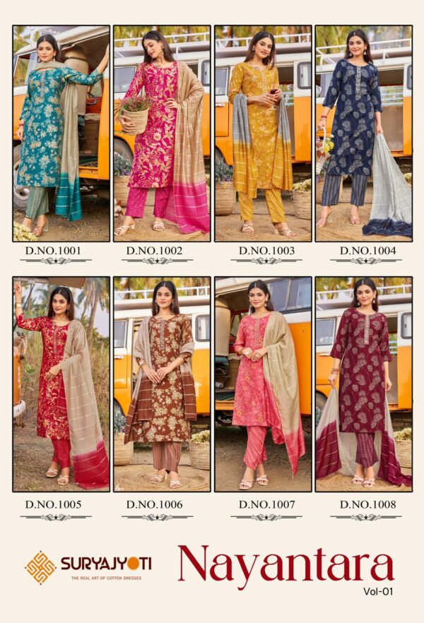 SURYAJYOTI NAYANTARA VOL 1 READYMADE KURTIS SET 9.jpg