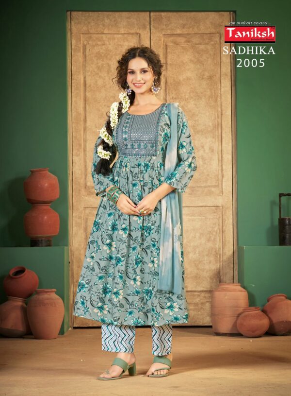 TANIKSH SADHIKA VOL 2 REYON PRINTED KURTIS CATALOG 5.jpg