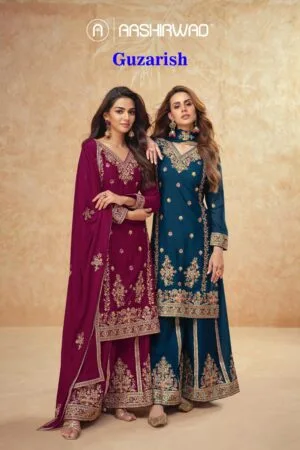 AASHIRWAD CREATION GUZARISH PARTY WEAR SALWAR SUIT AT REHMAT BOUTIQUE SURAT (2)