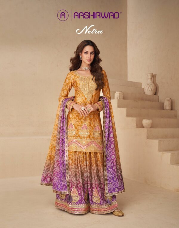 AASHIRWAD CREATION NETRA CHINNON SILK SUITS 14.jpg