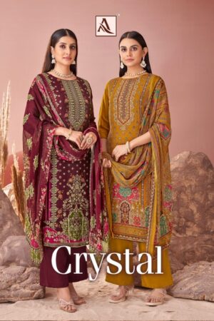 ALOK SUIT CRYSTAL VISCOSE ORGANZA SUITS CATALOGUE 16.jpg
