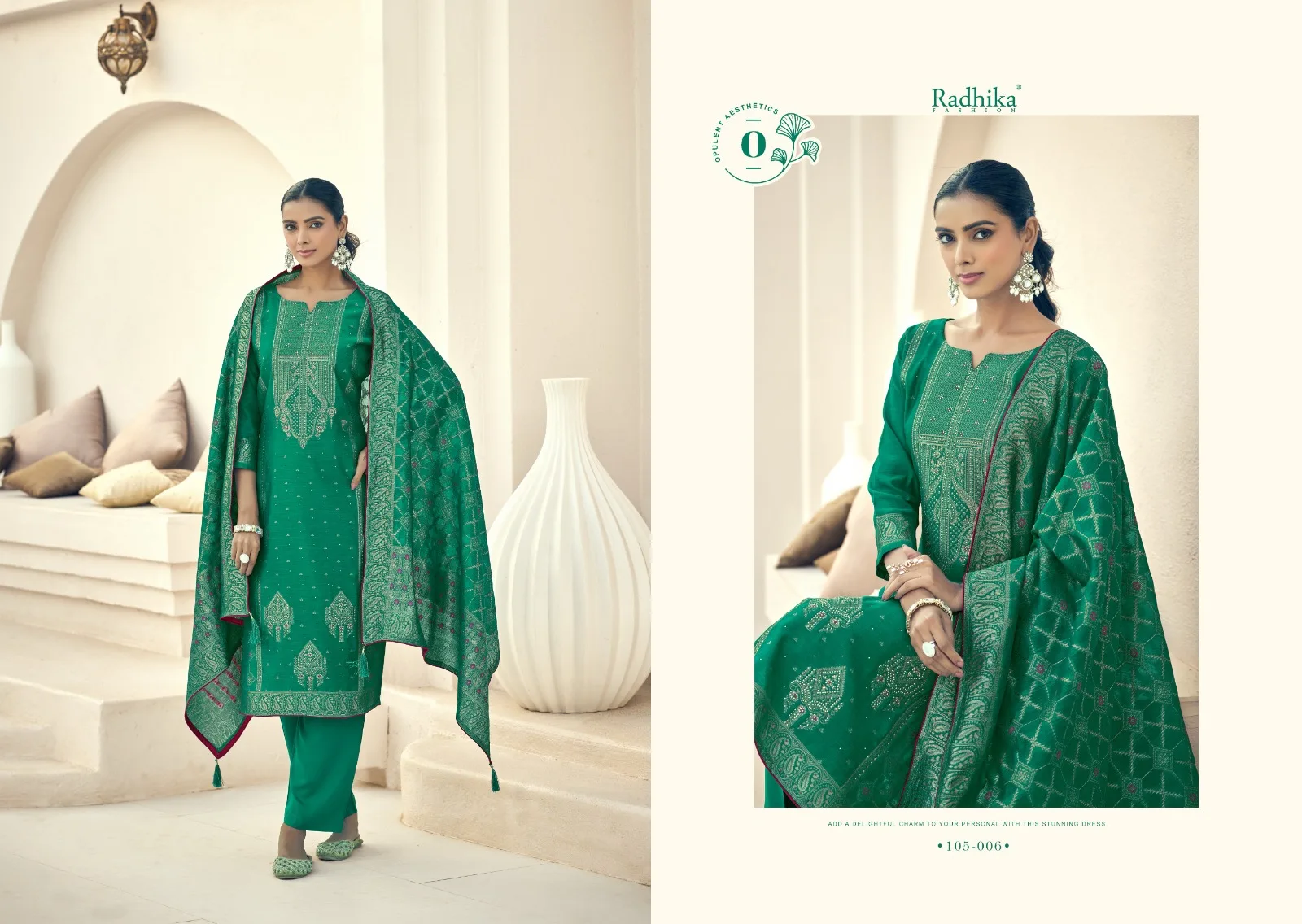 AZARA BANARASI ADHA VOL 2 COTTON JACQUARD SUITS 8.jpg