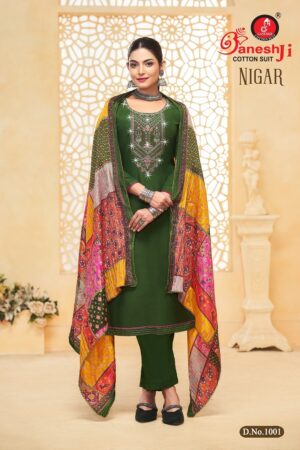 GANESH JI NIGAR VOL 1 RAYON EMBROIDERY SUITS 1.jpg