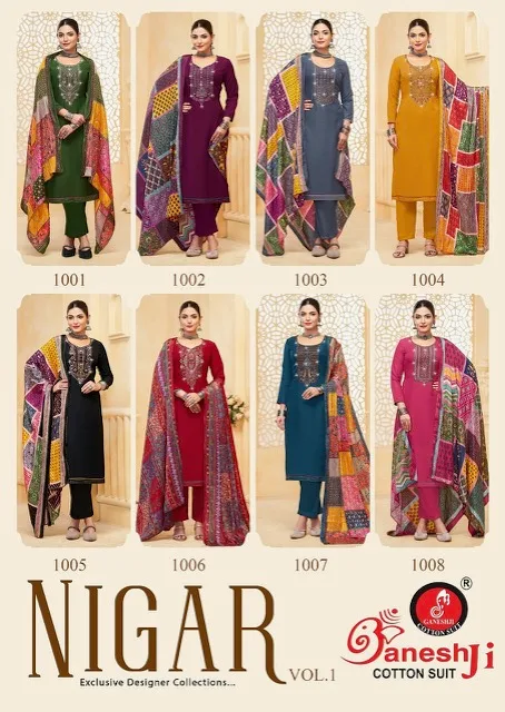 GANESH JI NIGAR VOL 1 RAYON EMBROIDERY SUITS 15.jpg