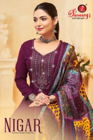 GANESH JI NIGAR VOL 1 RAYON EMBROIDERY SUITS 16.jpg