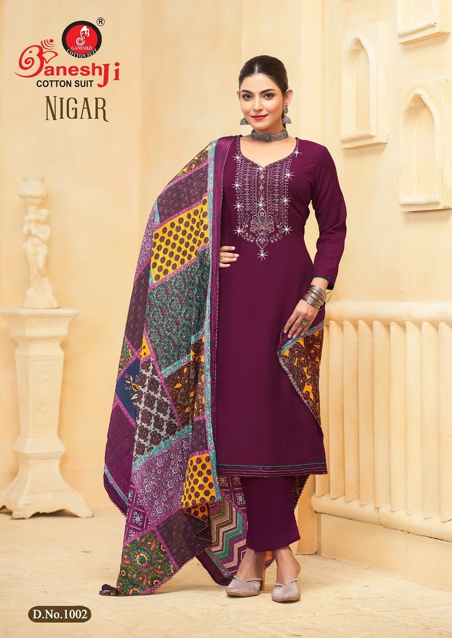 GANESH JI NIGAR VOL 1 RAYON EMBROIDERY SUITS 2.jpg
