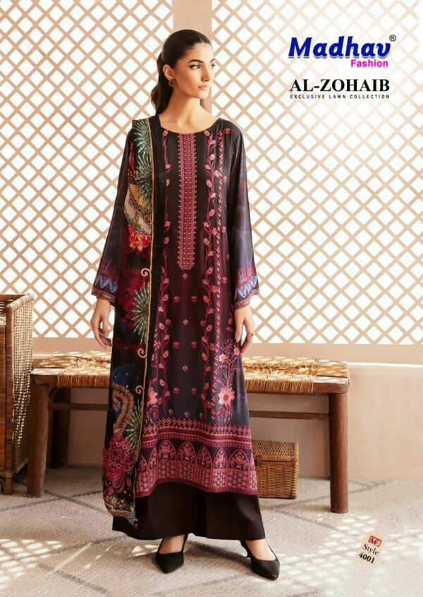 MADHAV FASHION AL ZOHAIB VOL 4 PURE LAWN SUITS 7.jpg