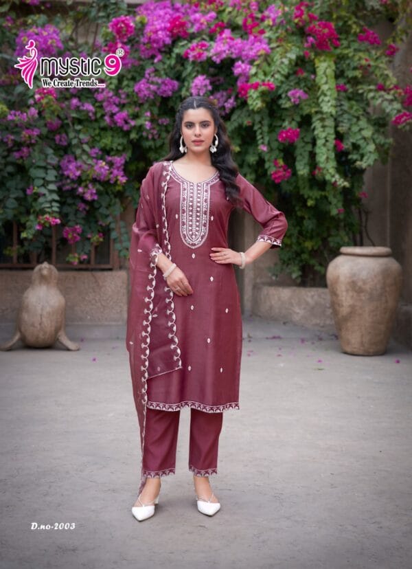 MYSTIC 9 FLORA VOL 2 VISCOSE EMBROIDERY READYMADE KURTI 11.jpg