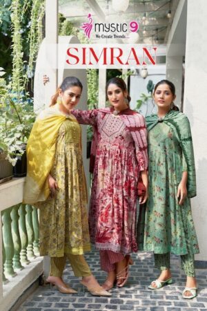 MYSTIC 9 SIMRAN VOL 7 RAYON NAYRA CUT KURTIS 2.jpg