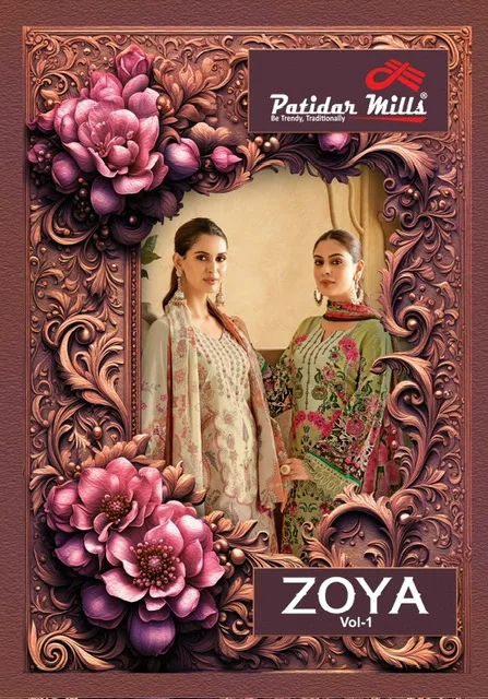 PATIDAR MILLS ZOYA VOL 1 COTTON PRINTED SUITS SUPPLIER LATEST 2024 Rehmat Boutique PATIDAR MILLS ZOYA VOL 1 COTTON PRINTED SUITS SUPPLIER PATIDAR MILLS ZOYA VOL 1 COTTON PRINTED SUITS SUPPLIER 1.jpg