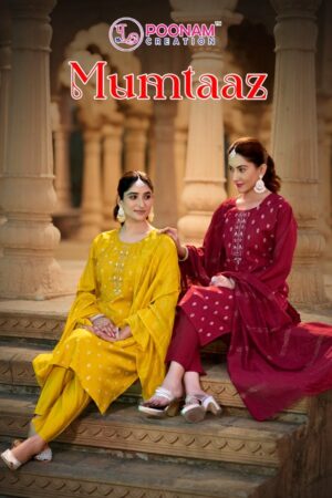POONAM CREATION MUMTAAZ ROMAN SILK READYMADE KURTI 1.jpg