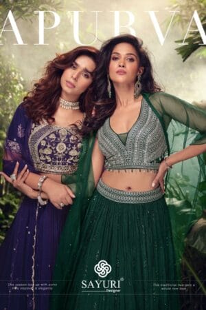 SAYURI DESIGNER APURVA FABULOUS DESIGNER FANCY LEHENGA SUIT ONLY AT REHMAT BOUTIQUE (1)