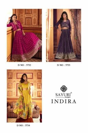 SAYURI DESIGNER INDIRA FABULOUS WESTERN STYLE NEW WEDDING CATALOGUE 2025 (14)