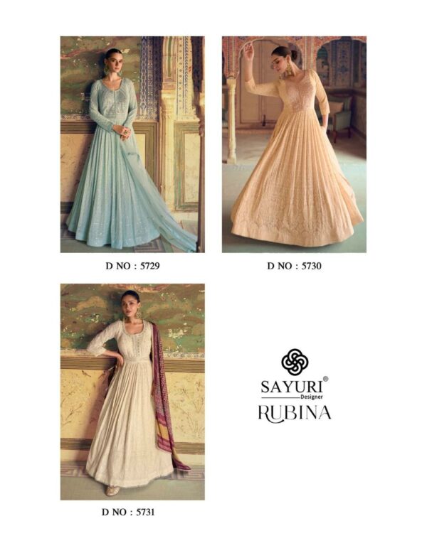 SAYURI DESIGNER RUBINA FABULOUS NEW DESIGNER GOWN CATALOGUE 2025 ONLY AT REHMAT BOUTIQUE (12)