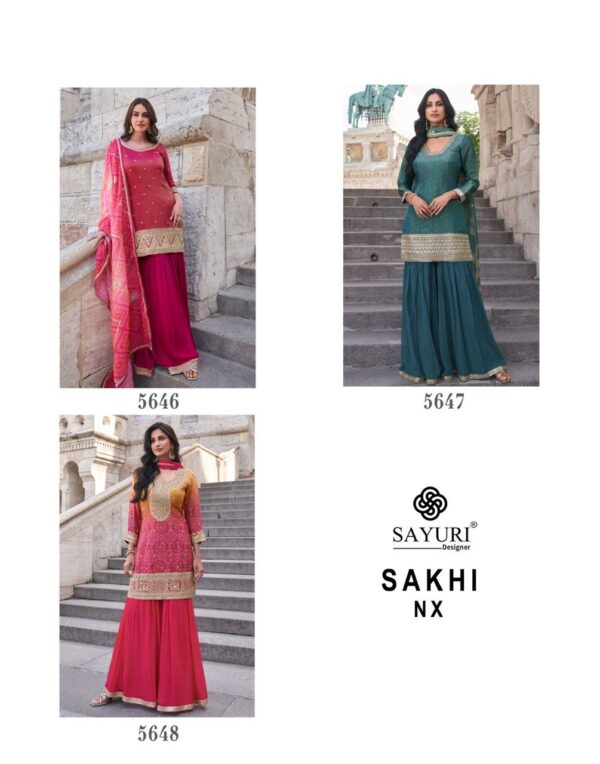 SAYURI DESIGNER SAKHI NX DESIGNER CHINNON SUITS 8.jpg