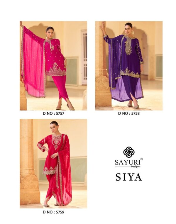 SAYURI DESIGNER SIYA ORGANZA SILK FANCY SUITS 14.jpg