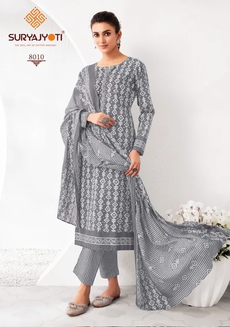 SURYAJYOTI PEHNAVA VOL 8 COTTON PRINTED SUIT WHOLESALER 3.jpg