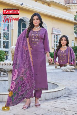 TANIKSH SAFFRONI VOL 1 EMBROIDERY READYMADE KURTI 10.jpg