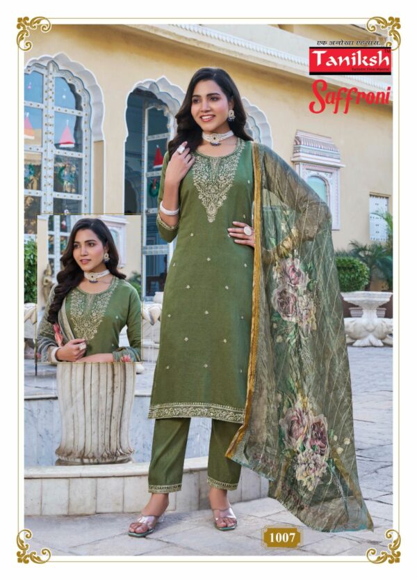 TANIKSH SAFFRONI VOL 1 EMBROIDERY READYMADE KURTI 7.jpg