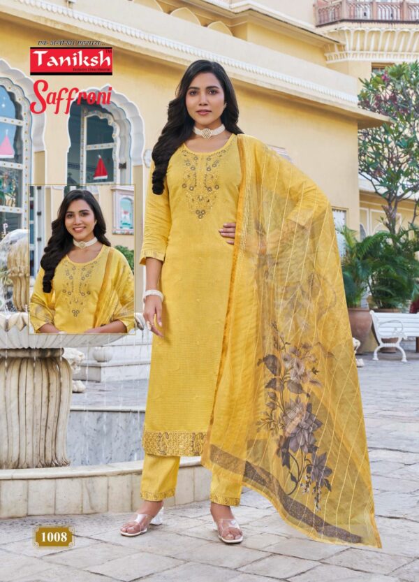 TANIKSH SAFFRONI VOL 1 EMBROIDERY READYMADE KURTI 9.jpg