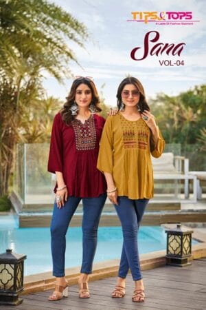 TIPS TOPS SANA VOL 4 RAYON SHORT KURTI 9.jpg