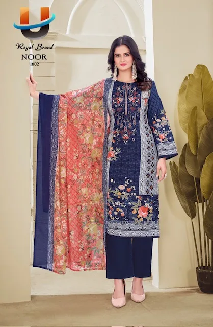 UZMA FASHION NOOR COTTON KARACHI SUITS CATALOG 13.jpg