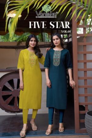 VANISKA FIVE STAR VOL 1 SILK EMBROIDERY KURTI SUPPLIER 6.jpg