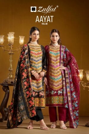 ZULFAT AAYAT VOL 8 PURE VISCOSE HANDWORK SUITS 7.jpg
