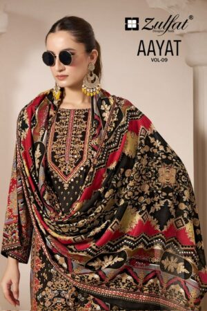 ZULFAT AAYAT VOL 9 PURE VISCOSE HANDWORK SUITS 1.jpg