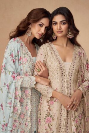 AASHIRWAD CREATION AARNA CHINNON SILK FANCY SUITS 1.jpg