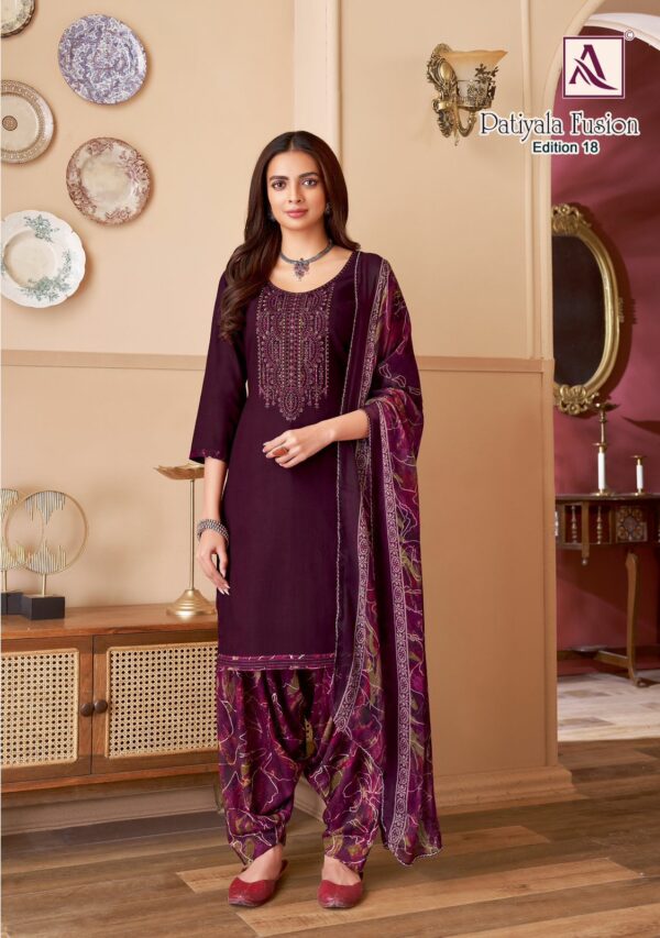 ALOK SUIT PATIYALA FUSION EDITION 18 SUITS CATALOG 9.jpg