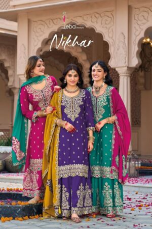 EBA LIFESTYLE NIKHAR CHINON EMBROIDERY SUITS LATEST 2025 EBA LIFESTYLE NIKHAR CHINON EMBROIDERY SUITS LATEST 2025