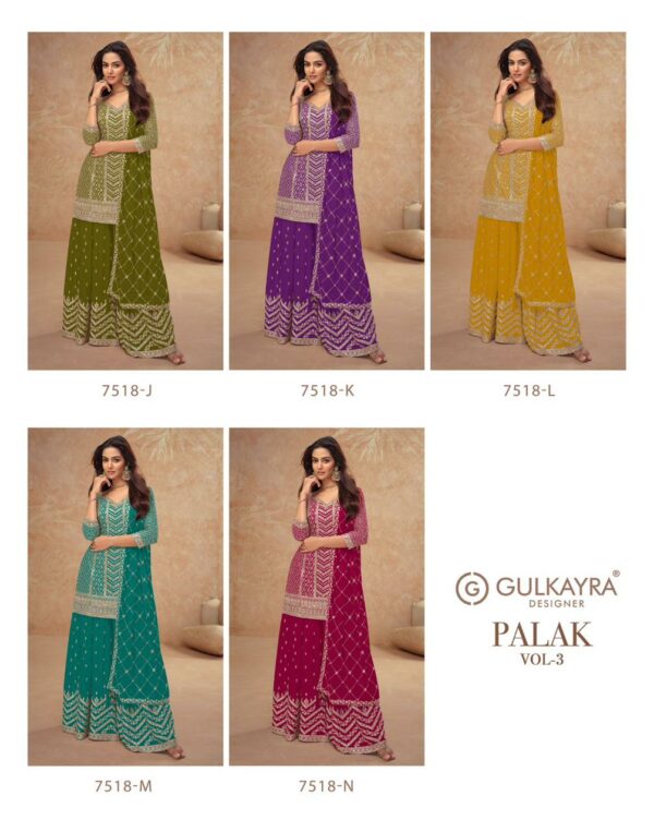 GULKAYRA DESIGNER PALAK VOL 3 CHINON FANCY SUITS 7.jpg