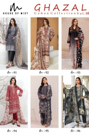 HOUSE OF MIST GHAZAL VOL 10 KARACHI SUITS LATEST 2025