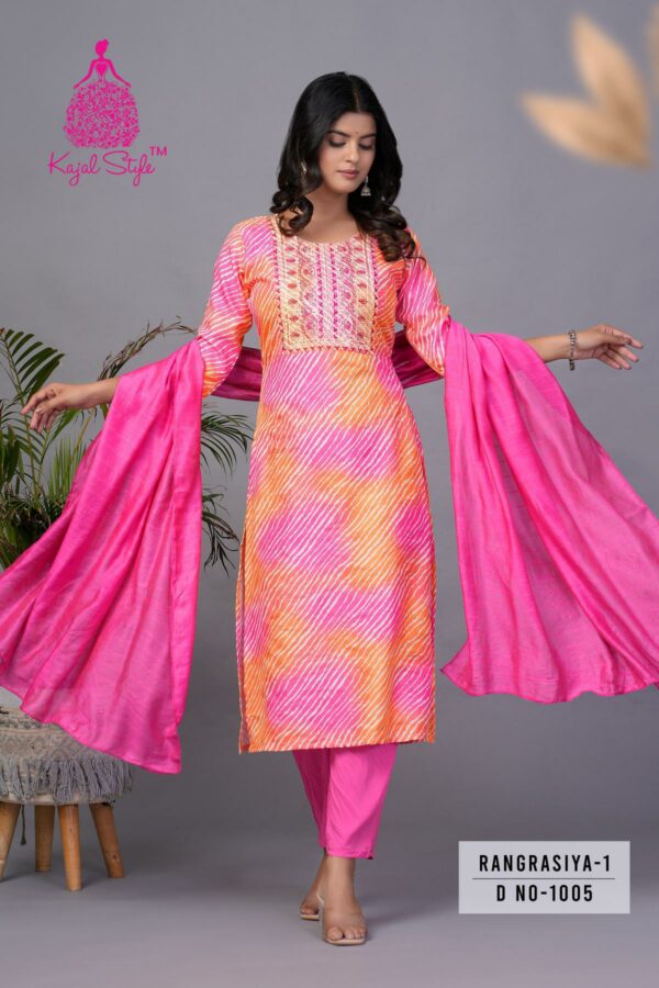 KAJAL STYLE RANGRASIYA VOL 1 VICHITRA SILK KURTI 6.jpg