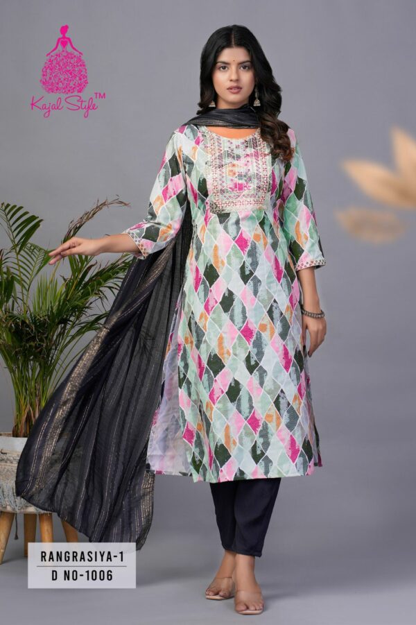 KAJAL STYLE RANGRASIYA VOL 1 VICHITRA SILK KURTI 7.jpg